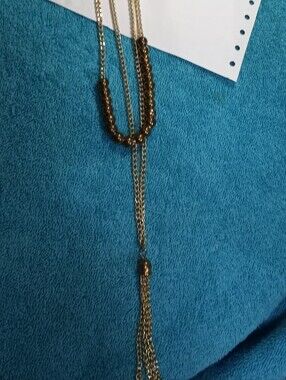 Gold-Tone Beaded Layered Pendant Necklace - Women Jewelry
